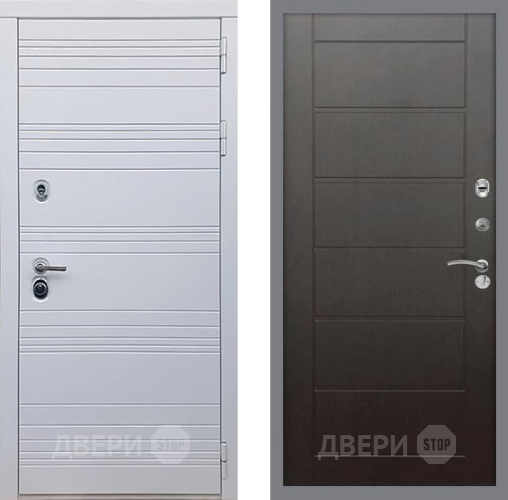 Входная металлическая Дверь Рекс (REX) 14 Силк Сноу Сити Венге в Коломне