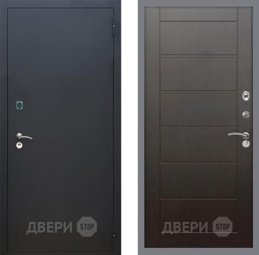 Входная металлическая Дверь Рекс (REX) 1A Черный Муар Сити Венге в Коломне