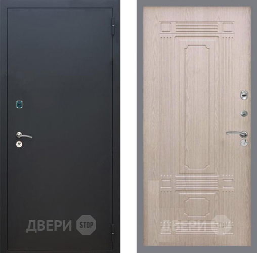 Дверь Рекс (REX) 1A Черный Муар FL-2 Беленый дуб в Коломне