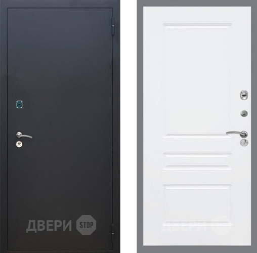 Дверь Рекс (REX) 1A Черный Муар FL-243 Силк Сноу в Коломне