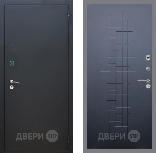 Дверь Рекс (REX) 1A Черный Муар FL-289 Ясень черный в Коломне