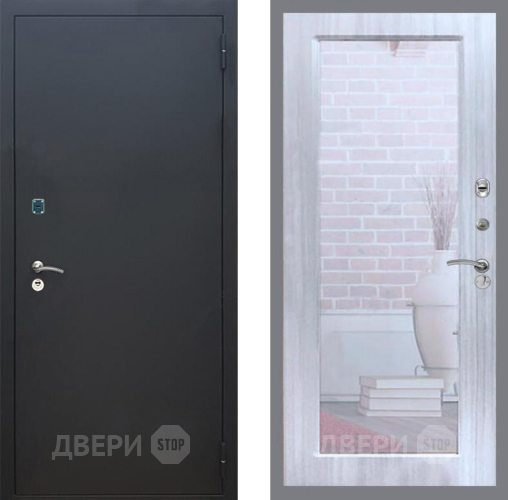 Дверь Рекс (REX) 1A Черный Муар Зеркало Пастораль Сандал белый в Коломне