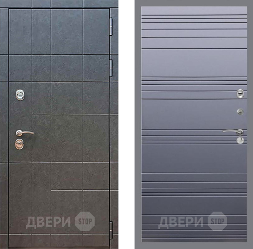 Входная металлическая Дверь Рекс (REX) 21 Line Силк титан в Коломне