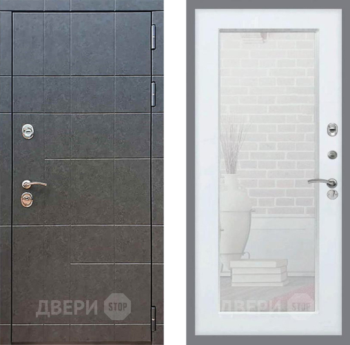 Дверь Рекс (REX) 21 Зеркало Пастораль Белый ясень в Коломне