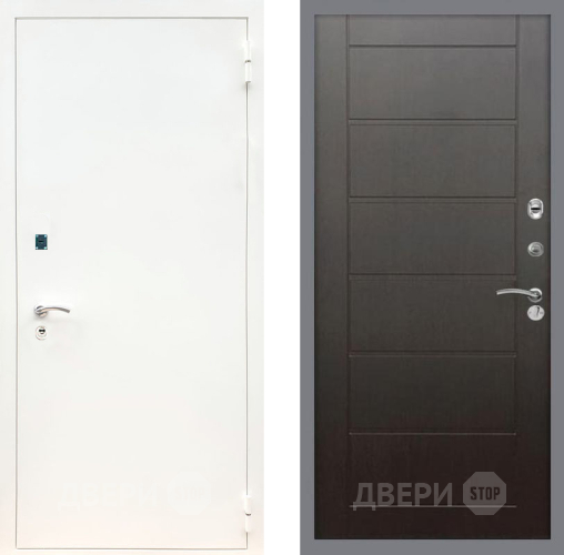 Дверь Рекс (REX) 1А Белая шагрень Сити Венге в Коломне