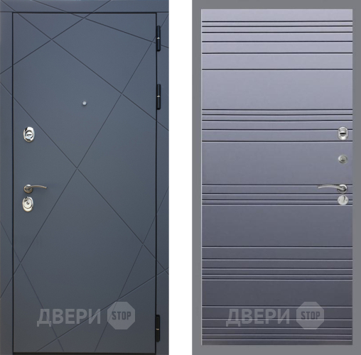Входная металлическая Дверь Рекс (REX) 13 Силк Титан Line Силк титан в Коломне