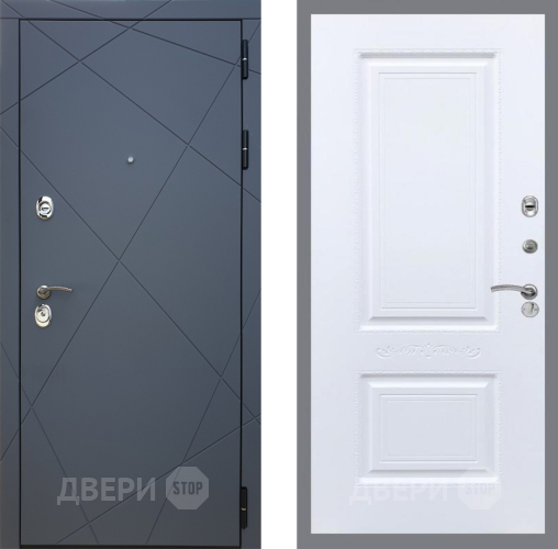 Входная металлическая Дверь Рекс (REX) 13 Силк Титан Смальта Силк Сноу в Коломне