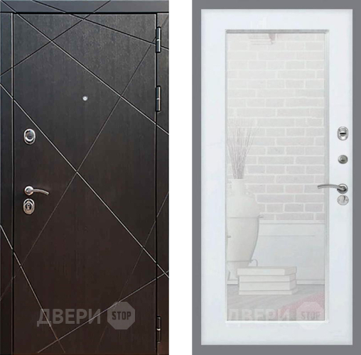 Дверь Рекс (REX) 13 Венге Зеркало Пастораль Силк Сноу в Коломне