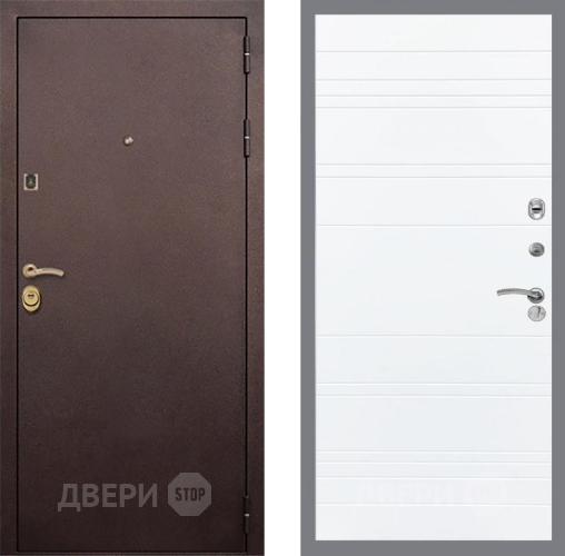 Дверь Рекс (REX) Лайт 3К Line Силк Сноу в Коломне