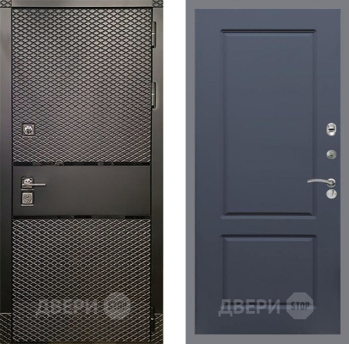 Дверь Рекс (REX) 15 Черный Кварц FL-117 Силк титан в Коломне