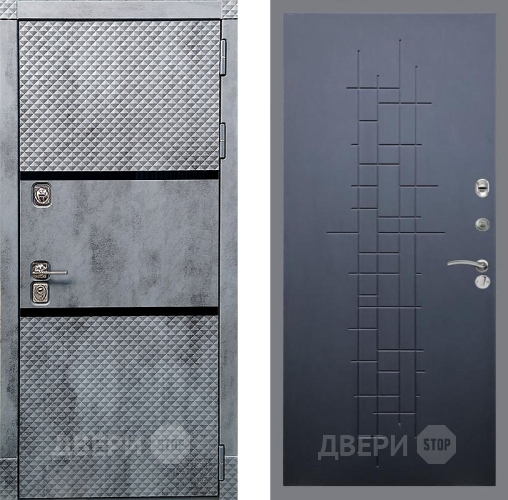 Входная металлическая Дверь Рекс (REX) 15 Бетон Темный FL-289 Ясень черный в Коломне