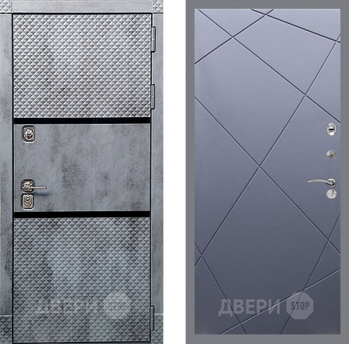 Входная металлическая Дверь Рекс (REX) 15 Бетон Темный FL-291 Силк титан в Коломне