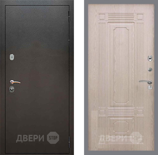 Дверь Рекс (REX) 5 Серебро Антик FL-2 Беленый дуб в Коломне