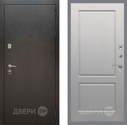 Входная металлическая Дверь Рекс (REX) 5 Серебро Антик FL-117 Грей софт в Коломне