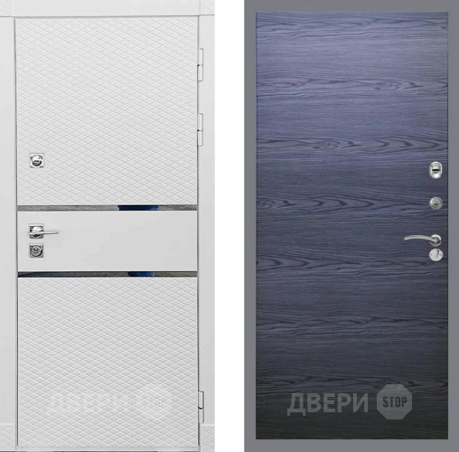 Дверь Рекс (REX) 15 Силк Сноу GL Дуб тангенальный черный в Коломне