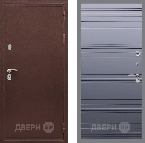 Дверь Рекс (REX) 5А Line Силк титан в Коломне