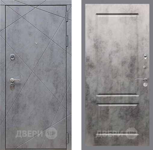 Входная металлическая Дверь Рекс (REX) 13 Бетон Темный FL-117 Бетон темный в Коломне