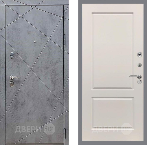 Дверь Рекс (REX) 13 Бетон Темный FL-117 Шампань в Коломне