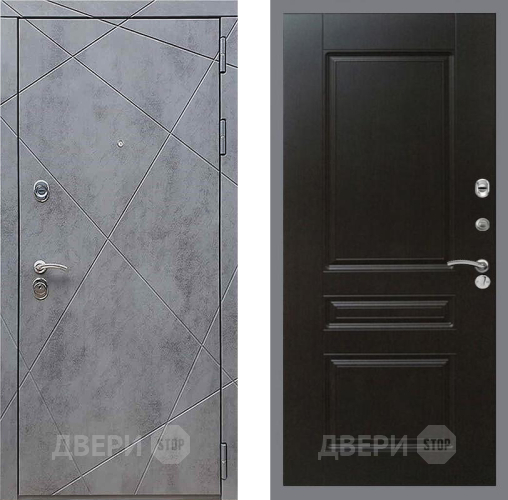 Дверь Рекс (REX) 13 Бетон Темный FL-243 Венге в Коломне