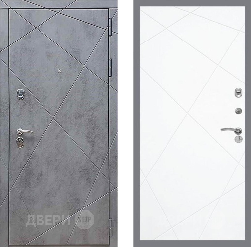 Дверь Рекс (REX) 13 Бетон Темный FL-291 Силк Сноу в Коломне