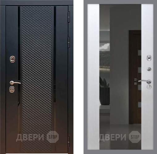 Входная металлическая Дверь Рекс (REX) 25 СБ-16 с Зеркалом Лиственница беж в Коломне