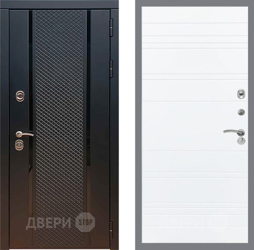 Дверь Рекс (REX) 25 Line Силк Сноу в Коломне
