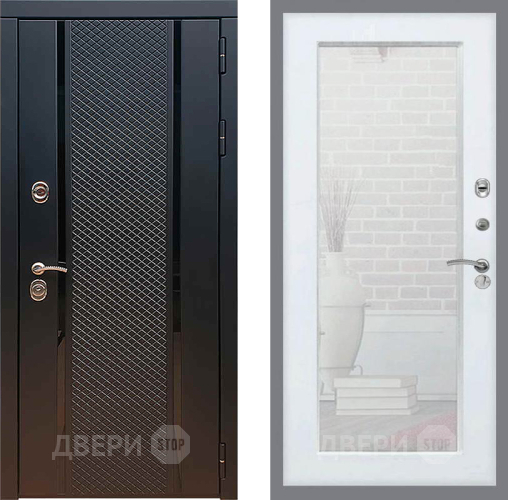 Дверь Рекс (REX) 25 Зеркало Пастораль Белый ясень в Коломне