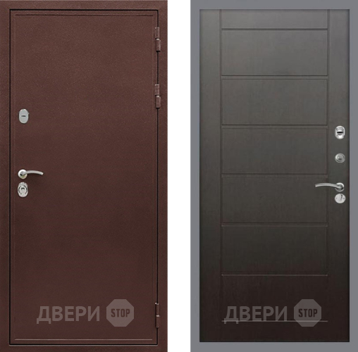 Дверь Рекс (REX) 5 металл 3 мм Сити Венге в Коломне
