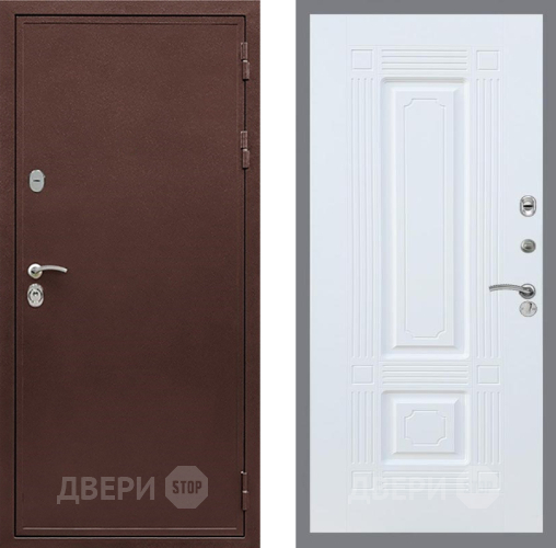 Дверь Рекс (REX) 5 металл 3 мм FL-2 Силк Сноу в Коломне