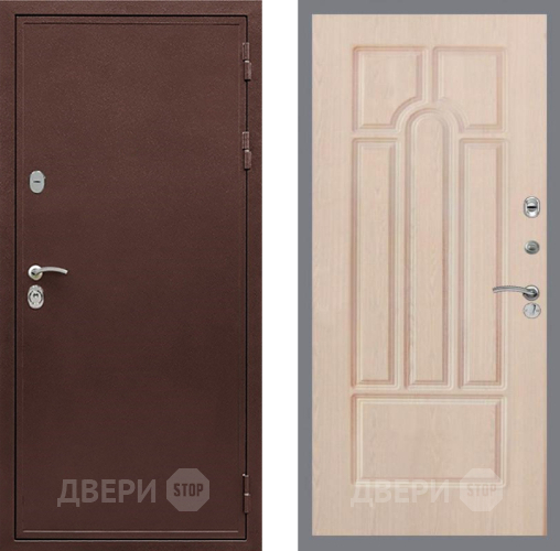Входная металлическая Дверь Рекс (REX) 5 металл 3 мм FL-58 Беленый дуб в Коломне