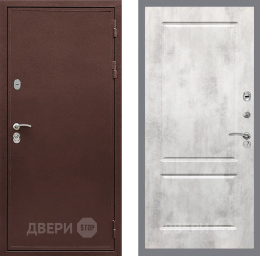Входная металлическая Дверь Рекс (REX) 5 металл 3 мм FL-117 Бетон светлый в Коломне