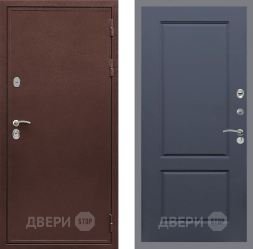 Входная металлическая Дверь Рекс (REX) 5 металл 3 мм FL-117 Силк титан в Коломне