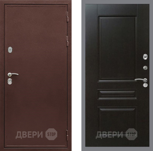 Дверь Рекс (REX) 5 металл 3 мм FL-243 Венге в Коломне